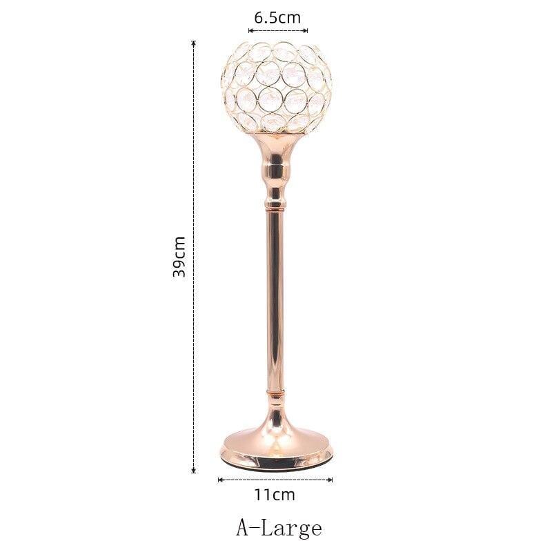 Vintage metal lysestage midterstykke til elegant dekoration