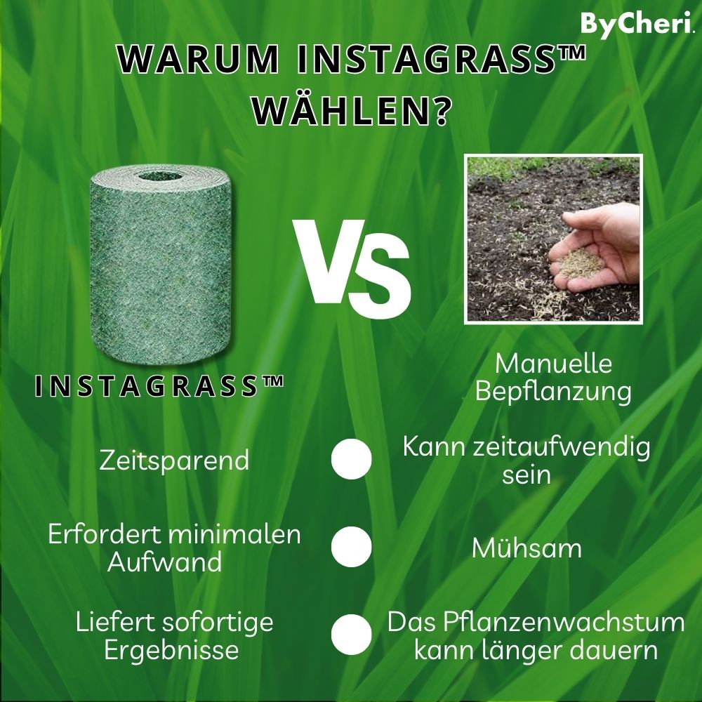 InstaGrass™ | Letplejet, frodig og fyldig græsplæne!