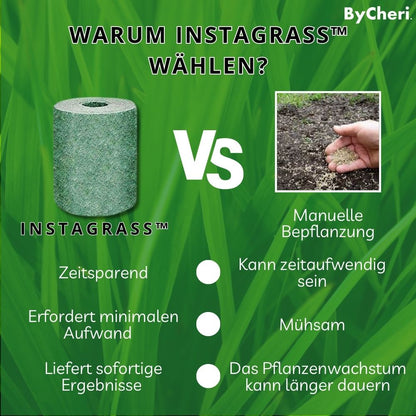 InstaGrass™ | Letplejet, frodig og fyldig græsplæne!