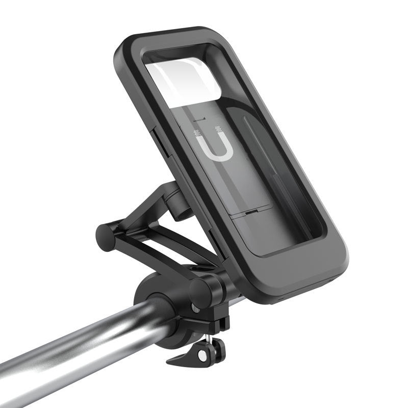 Cykel motorcykel vandtæt mobiltelefonholder vandtæt mobiltelefontaske sammenklappelig mobiltelefon navigationsholder regntæt taske