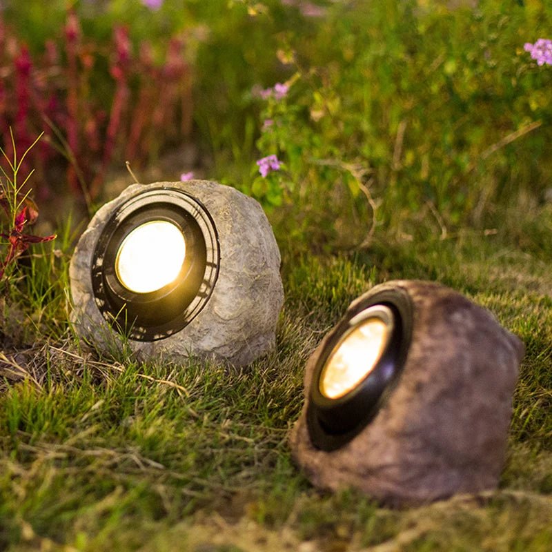 RockyLight | Magiske Solenergi Lygter i Stenformat