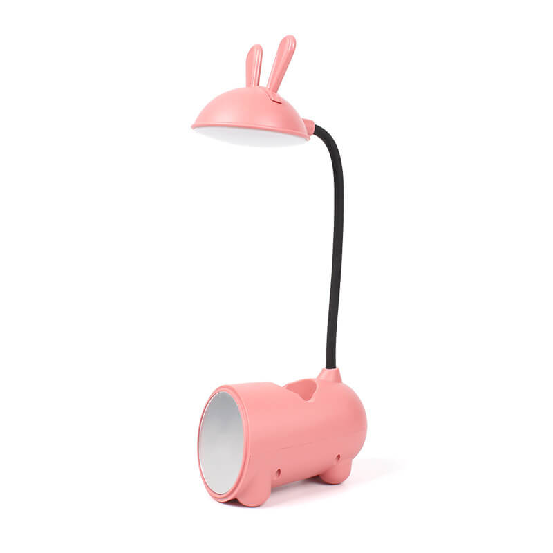 Moderne LED skrivebordslampe med penneholder og touchkontrol