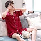 Festligt Julepysjamasæt med Korte Ærmer