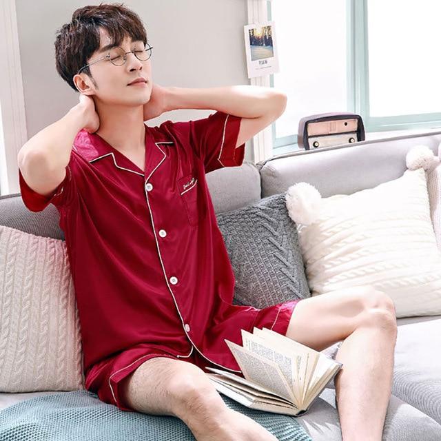 Festligt Julepysjamasæt med Korte Ærmer