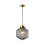 Pendel med Rillet Glas – Tidløs Elegance
