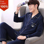 Herrepyjamas-Sættet I Bomuld