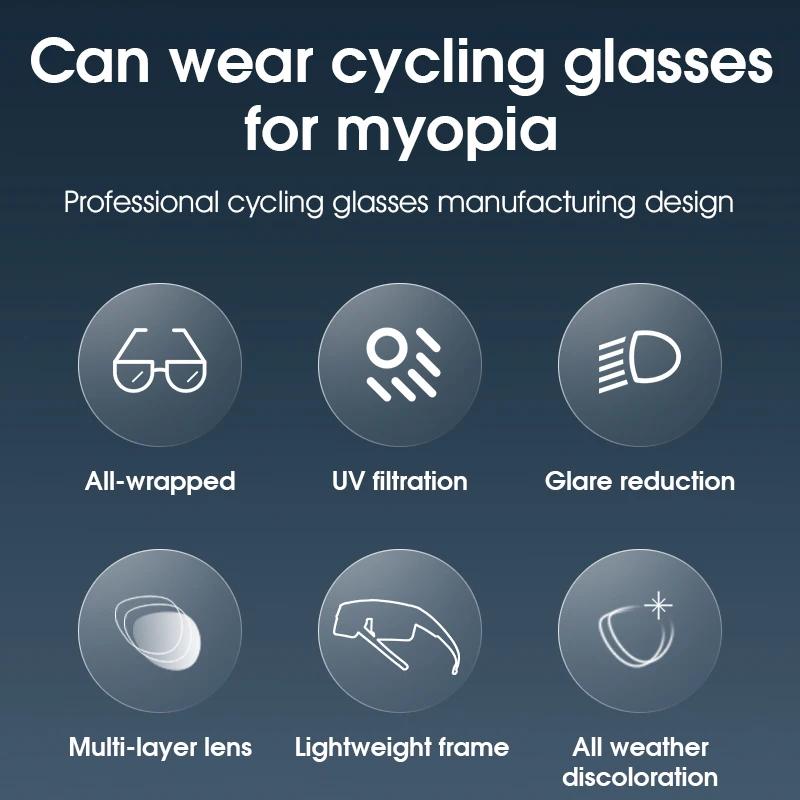 Fotochromiske cykelbriller med UV400 beskyttelse