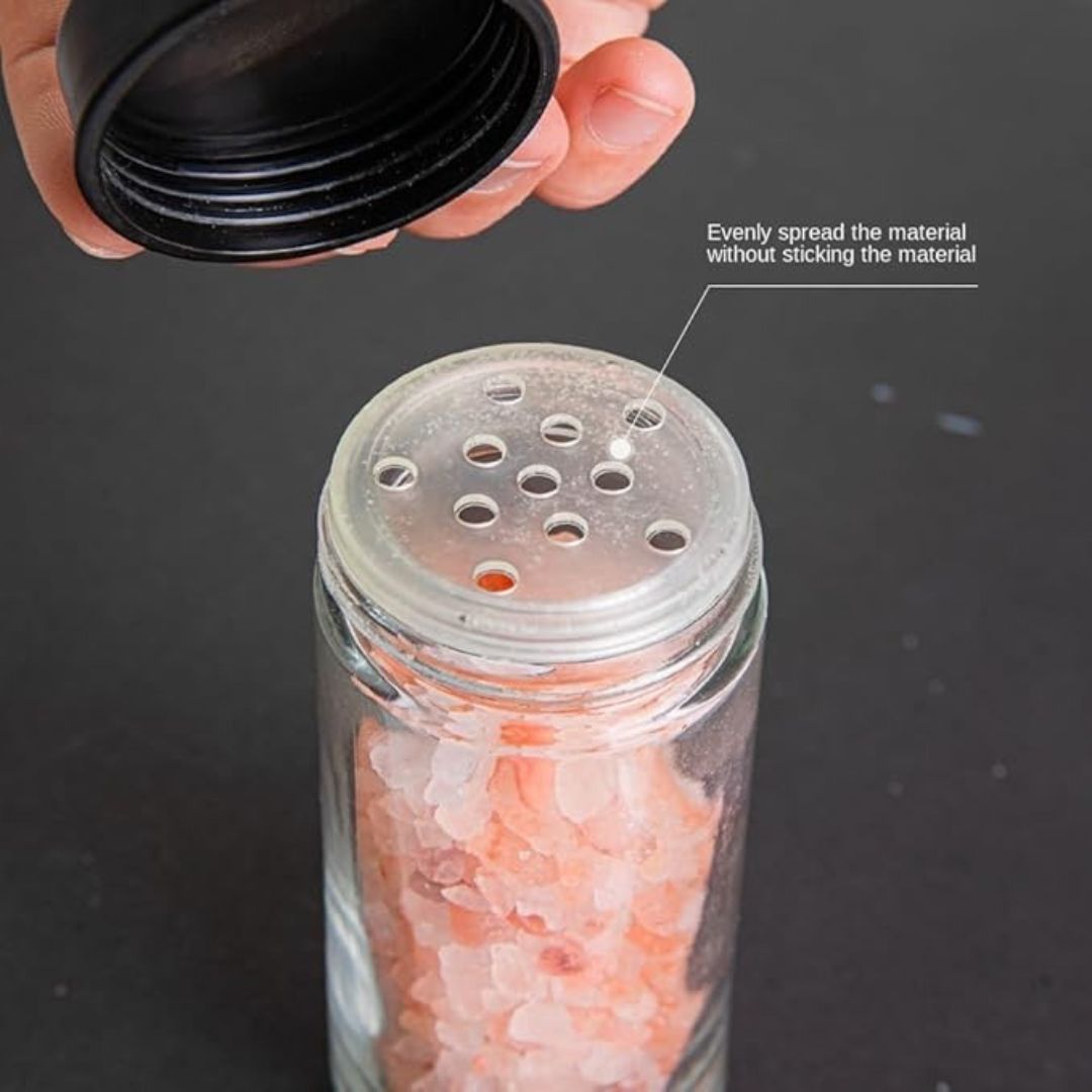Roterende krydderihylde med 18 glas og karouseldesign