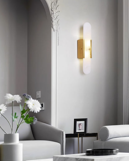Væglampe i Marmorlook – Elegant Stemningslys