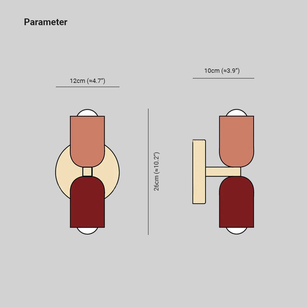 Kreativ Væglampe – Farverig & Moderne