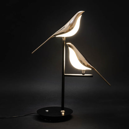 Fugle Bordlampe – Elegant Dekoration og Blødt Lys