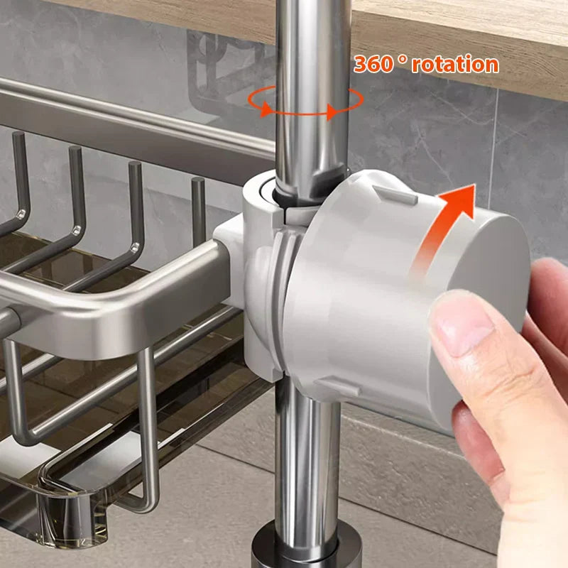 Aluminium Køkkenvask Organizer til Bordplade Opbevaring