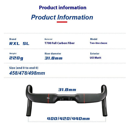 Carbonfiber landevejscykel styr