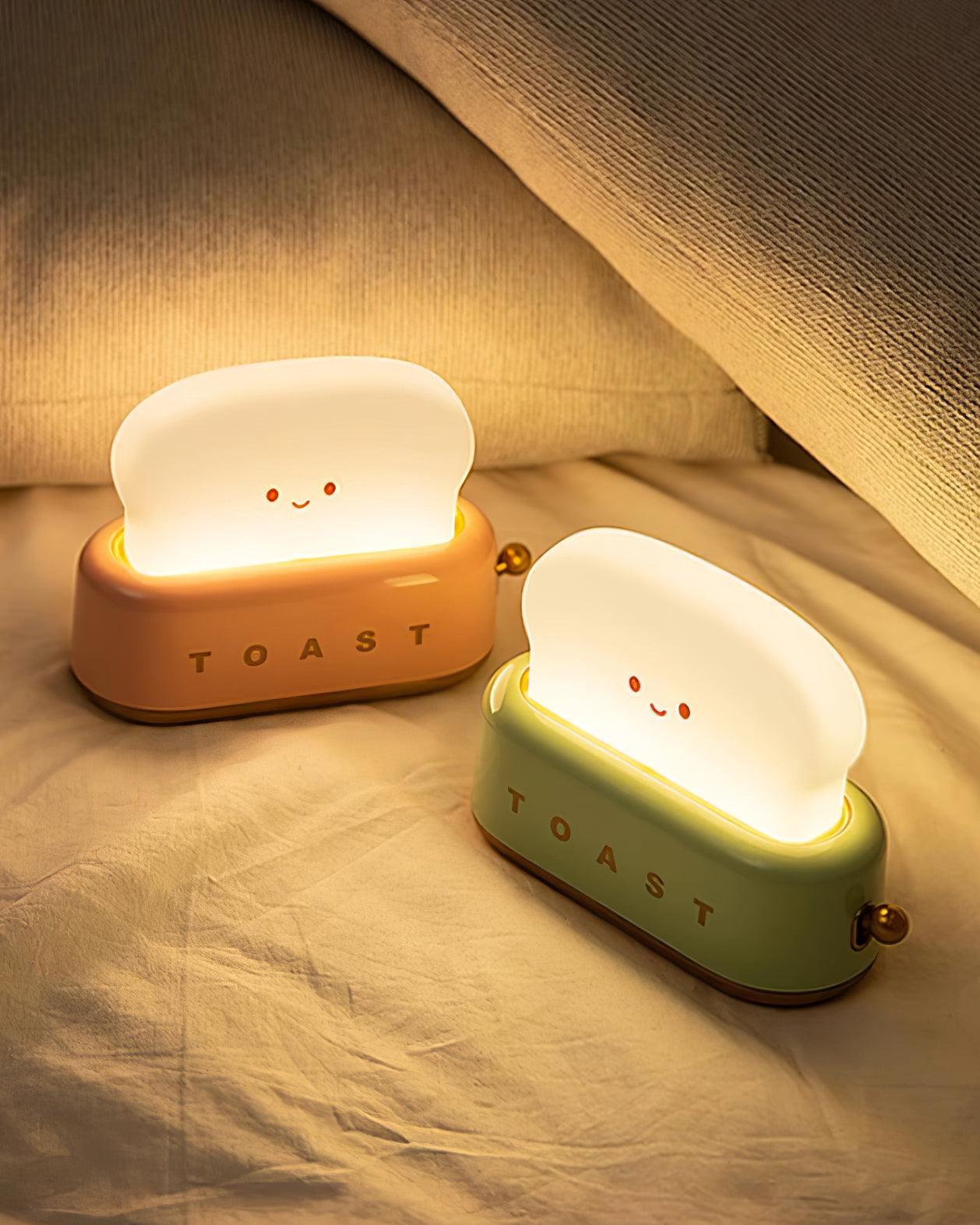 Stylish Bordlampe med Indbygget Batteri og Brødrister Design