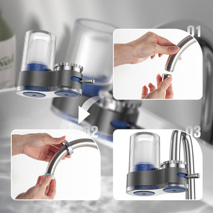 Bærbar vandhane purifier med adapterfilter