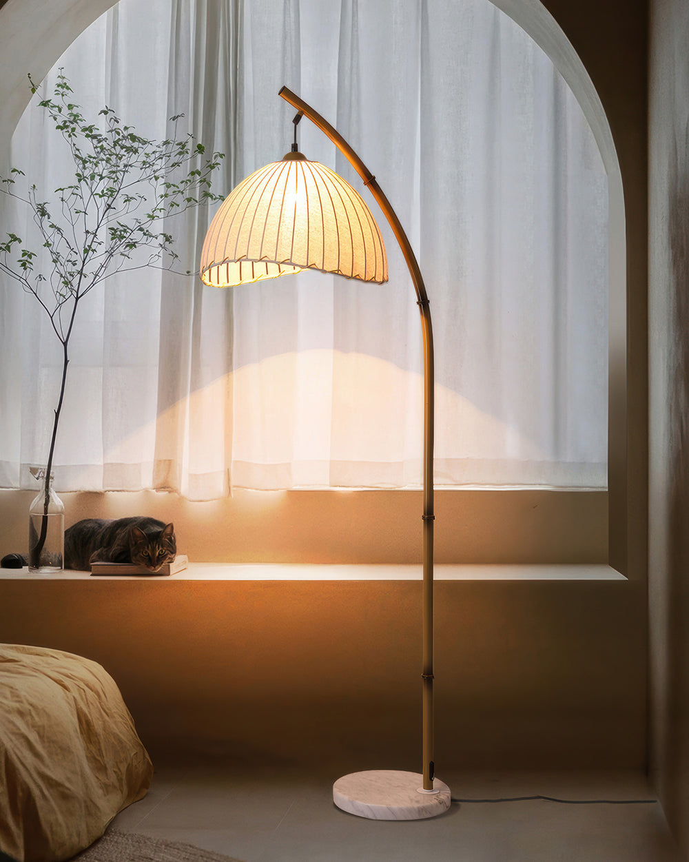 Moderne Justerbar Gulvlampe med Minimalistisk Design