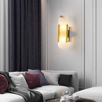 Væglampe i Marmorlook – Elegant Stemningslys