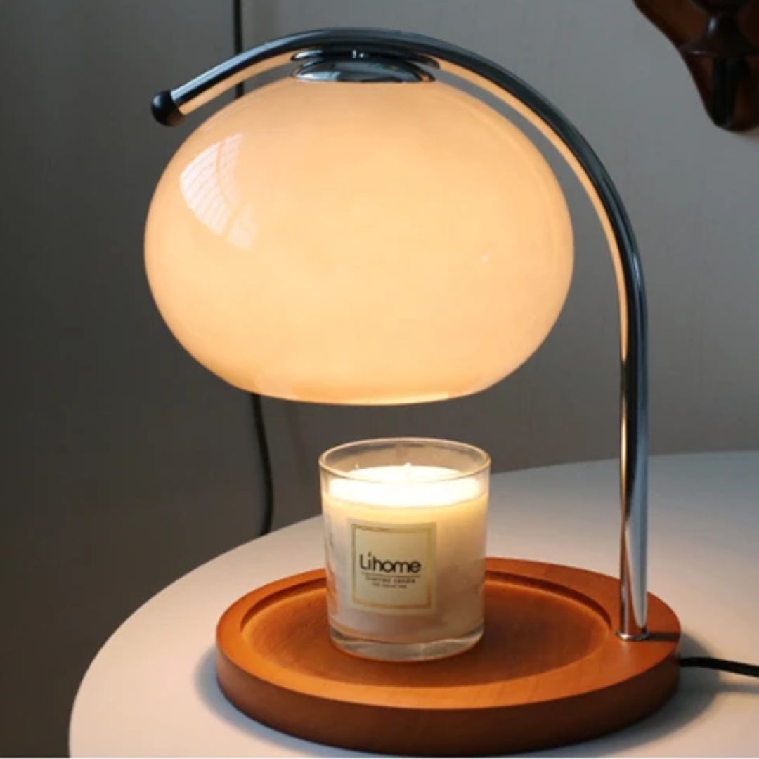 Vintage glaspedestal med elegant retrodesign