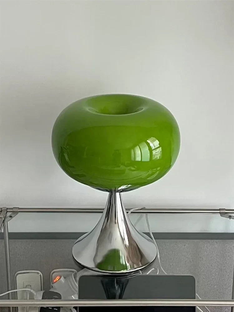 Vintage æblebordlampe til varm stemningsbelysning