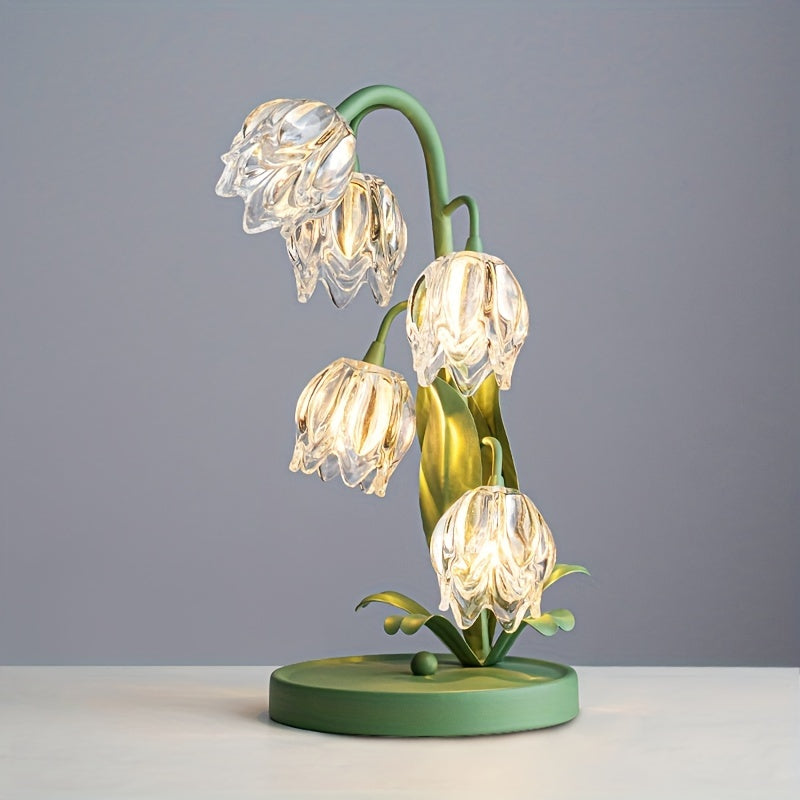 Blomsterformet LED Bordlampe til Moderne Hjemmedekoration