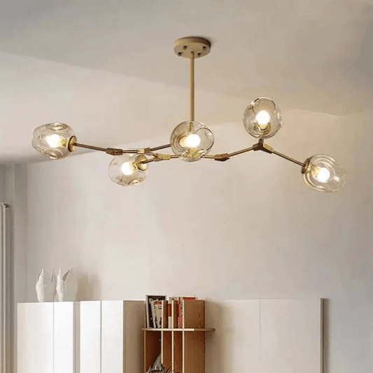 Loftlampe med Glas-Kupler – Moderne Statement
