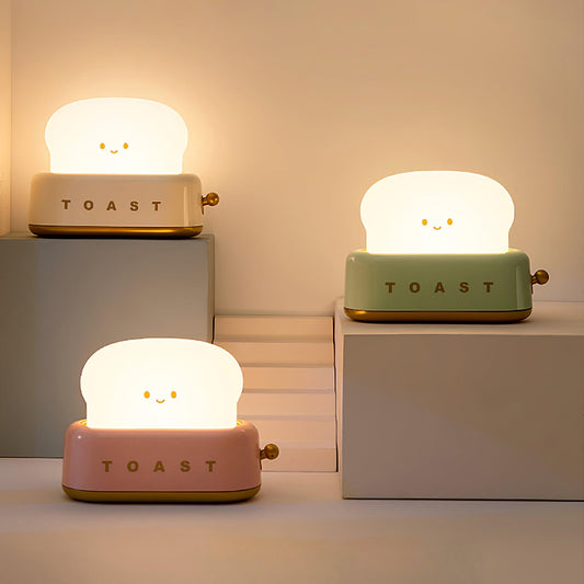 Stylish Bordlampe med Indbygget Batteri og Brødrister Design