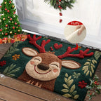 Blød Jule-bademåtte med Rensdyrmotiv