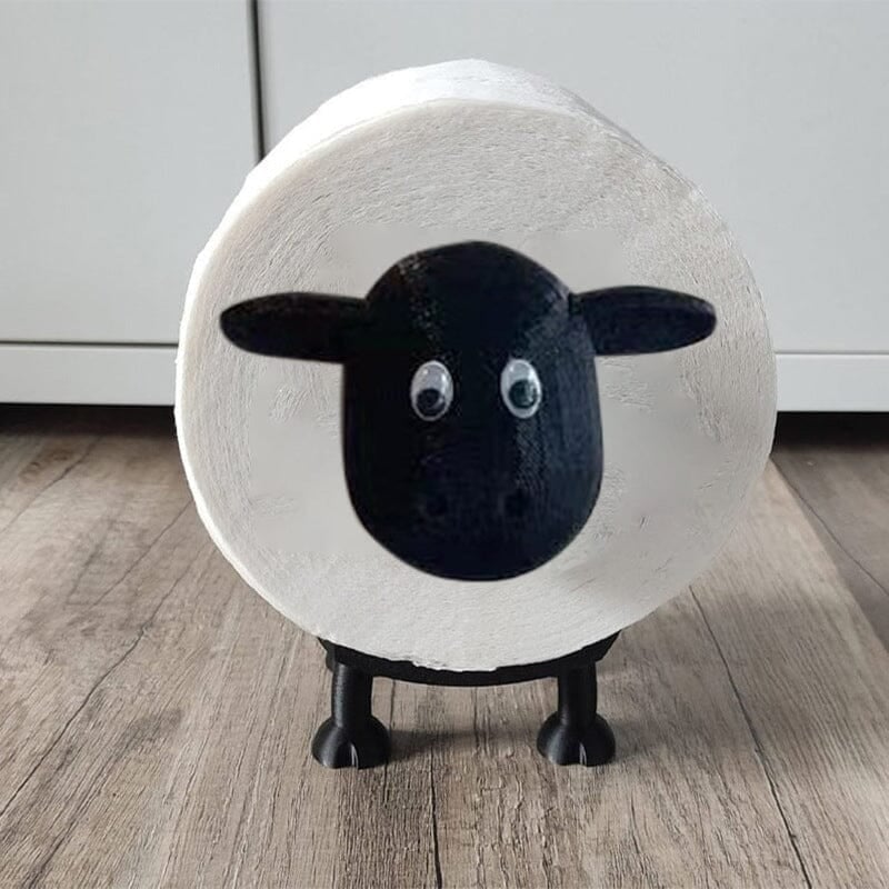 Rustik Fåre Toiletpapirholder Stativ