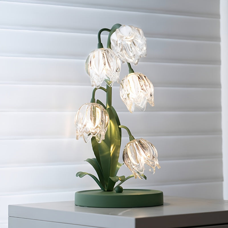 Blomsterformet LED Bordlampe til Moderne Hjemmedekoration