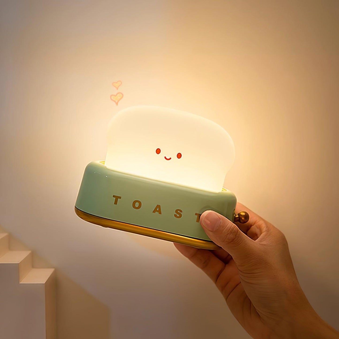Stylish Bordlampe med Indbygget Batteri og Brødrister Design