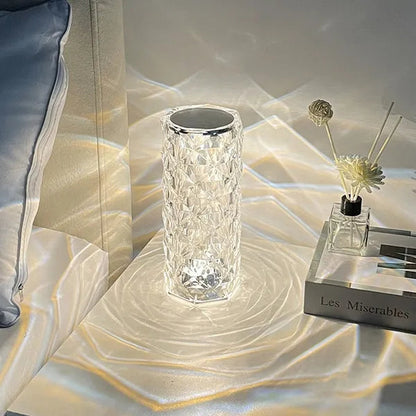 Krystal LED Bordlampe – Magisk Lysspil