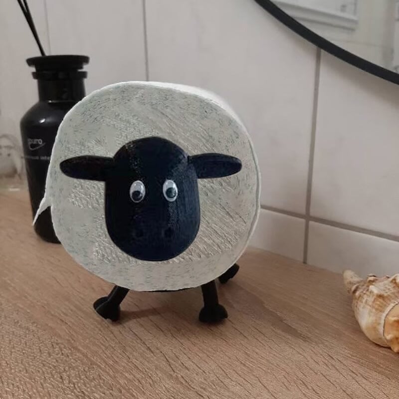 Rustik Fåre Toiletpapirholder Stativ