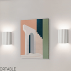 Rillet Væglampe – Moderne & Stemningsfuld