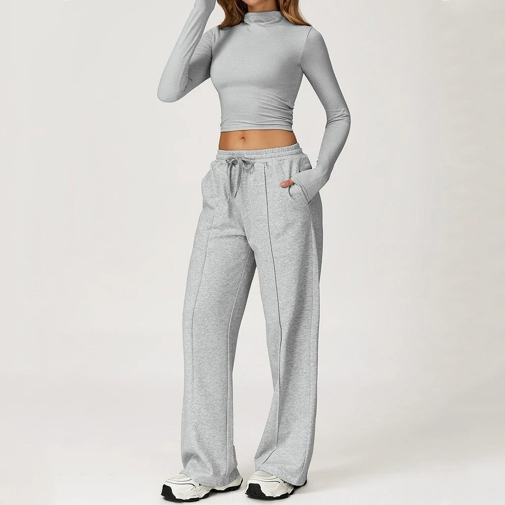 Kvinders Premium Minimal 2-delt Sæt Pink