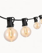 Vandtætte varme hvide LED lyskæder til have og veranda