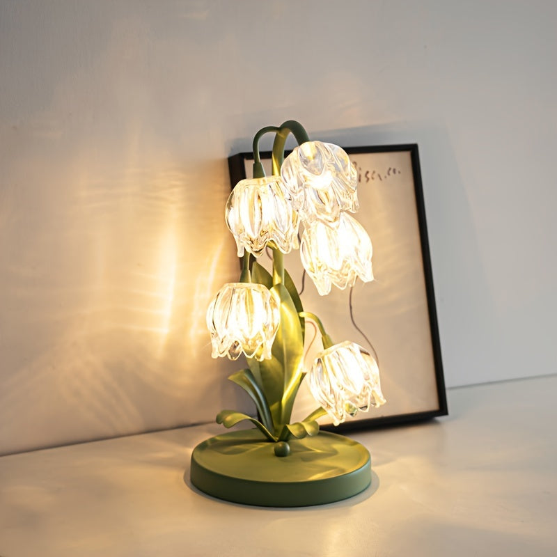 Blomsterformet LED Bordlampe til Moderne Hjemmedekoration
