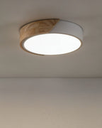 Justerbar træ- og jern LED loftslampe med CCT-indstillinger