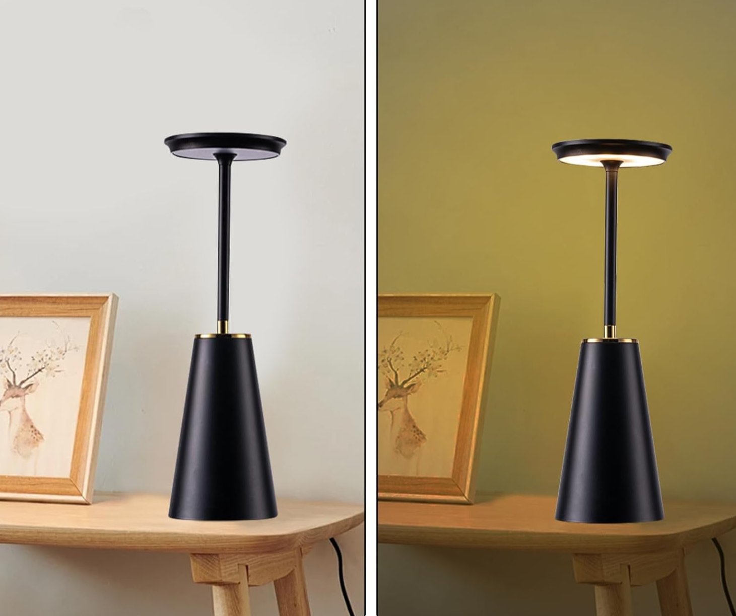 GlimmerGlow | Touchkontrol Trådløs Bordlampe