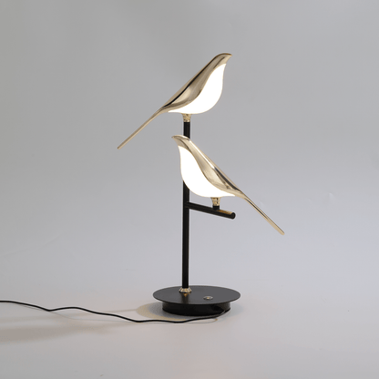 Fugle Bordlampe – Elegant Dekoration og Blødt Lys