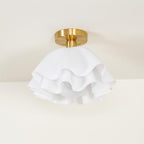 Loftlampe med Blødt Bølgedesign – Elegant & Lys