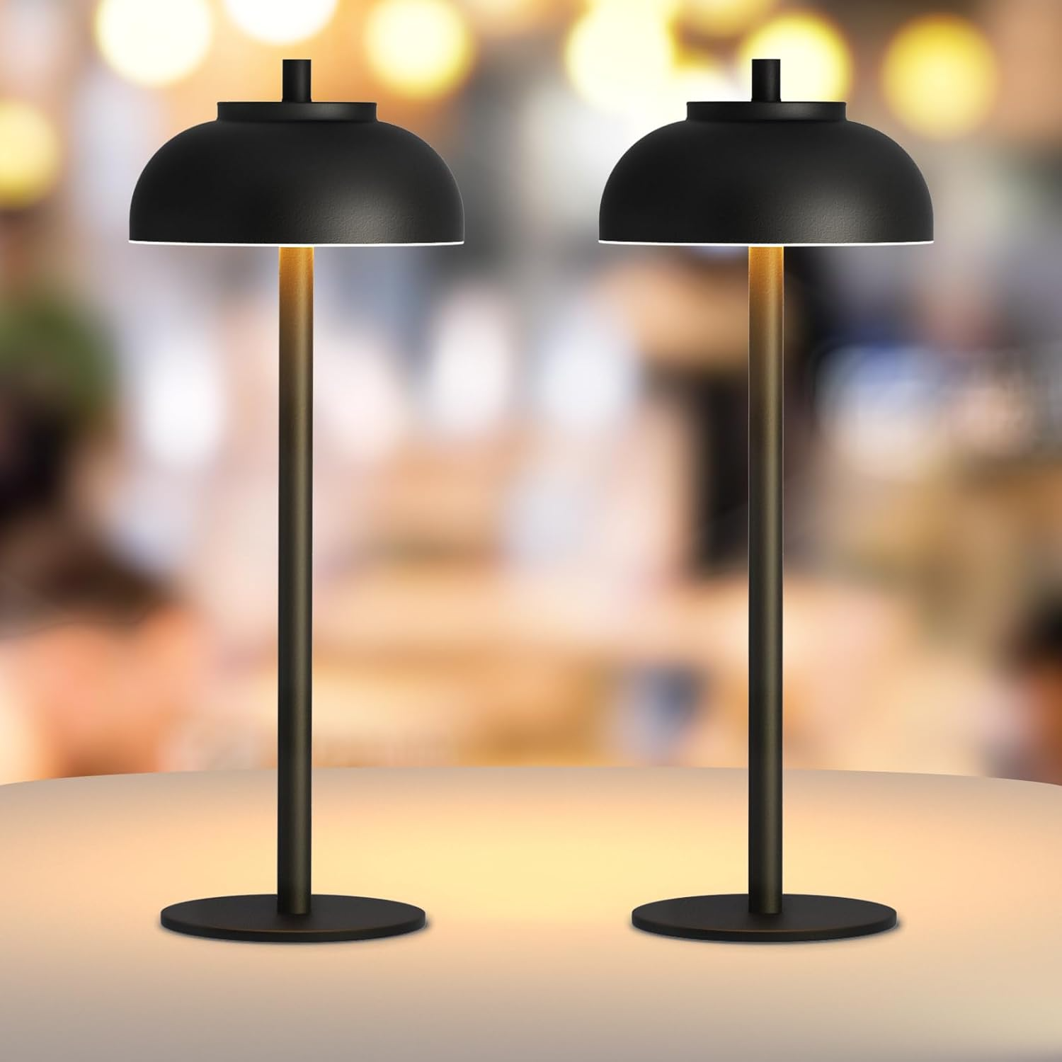 GlowSphere | Trådløs & Berøringskontrolleret Bordlampe