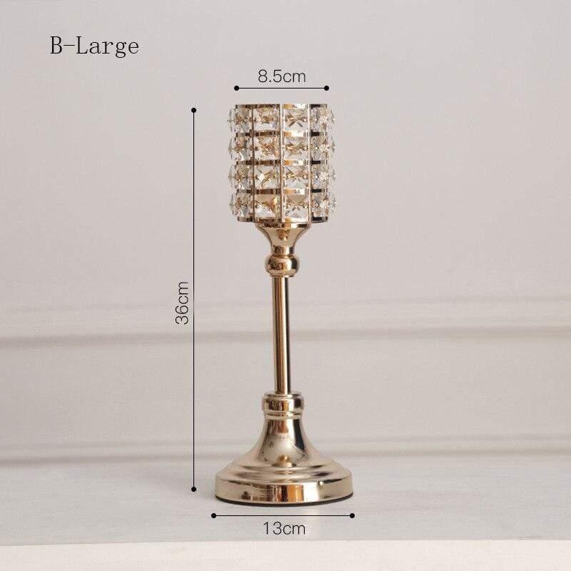 Vintage metal lysestage midterstykke til elegant dekoration