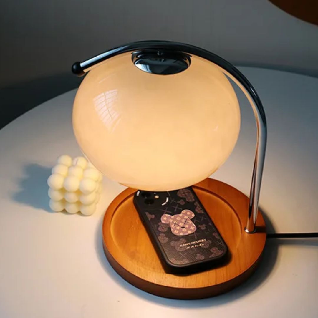 Vintage glaspedestal med elegant retrodesign