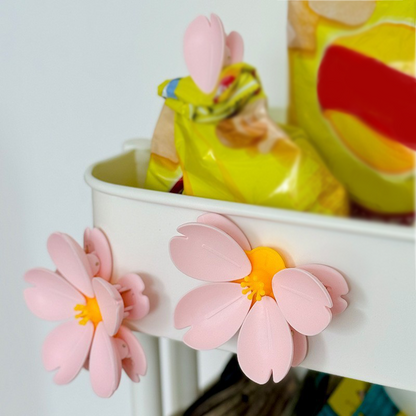 Blomsterformet magnetisk madopbevaringsklips til køleskab