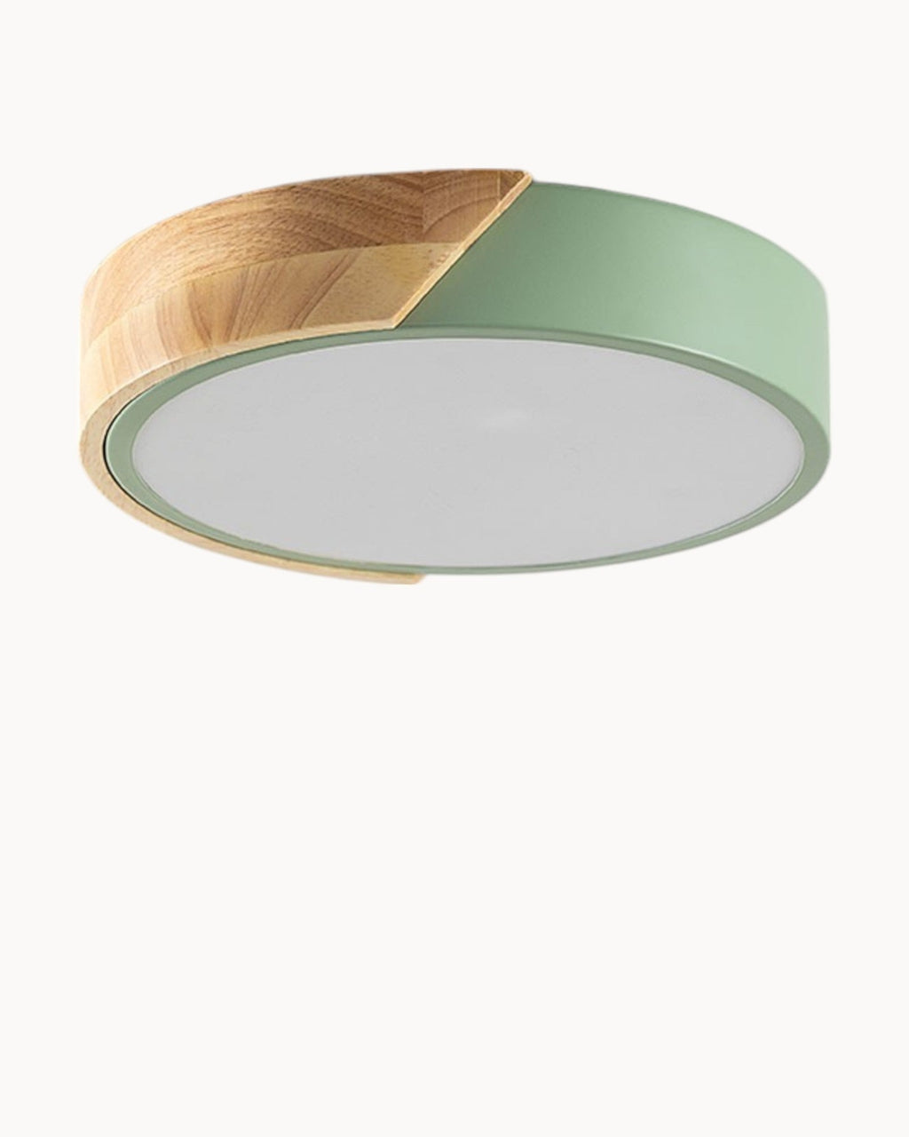 Justerbar træ- og jern LED loftslampe med CCT-indstillinger