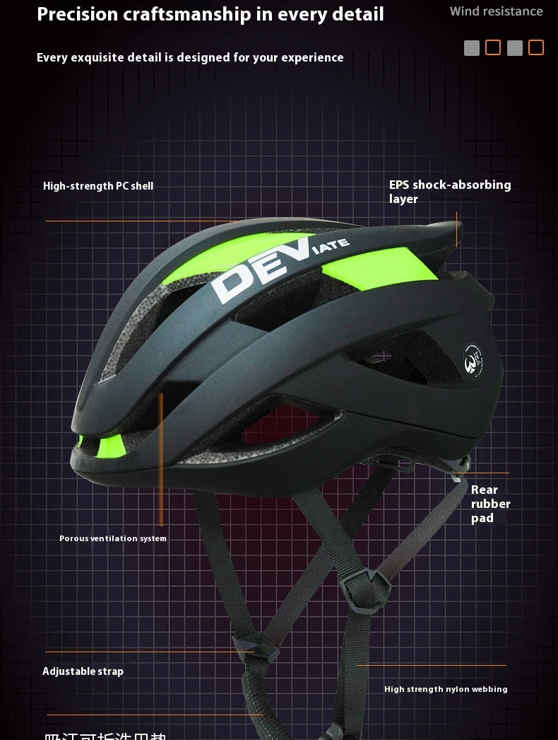 Cykelhjelm med fuld dækkende kantbælte og fluenet, unisex, åndbar, integreret, til mountainbike-ridning