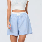Stribede dobbel-lags loungeshorts