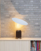 Art Deco Taccia bordlampe i sort, sølv eller bronze finish