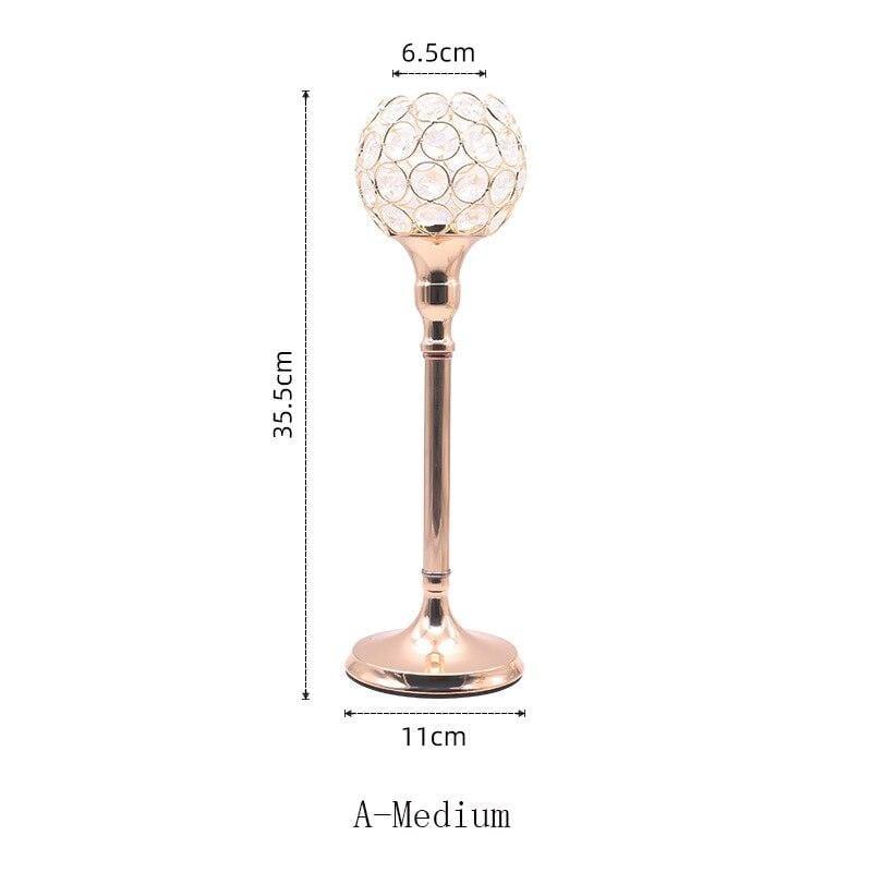 Vintage metal lysestage midterstykke til elegant dekoration