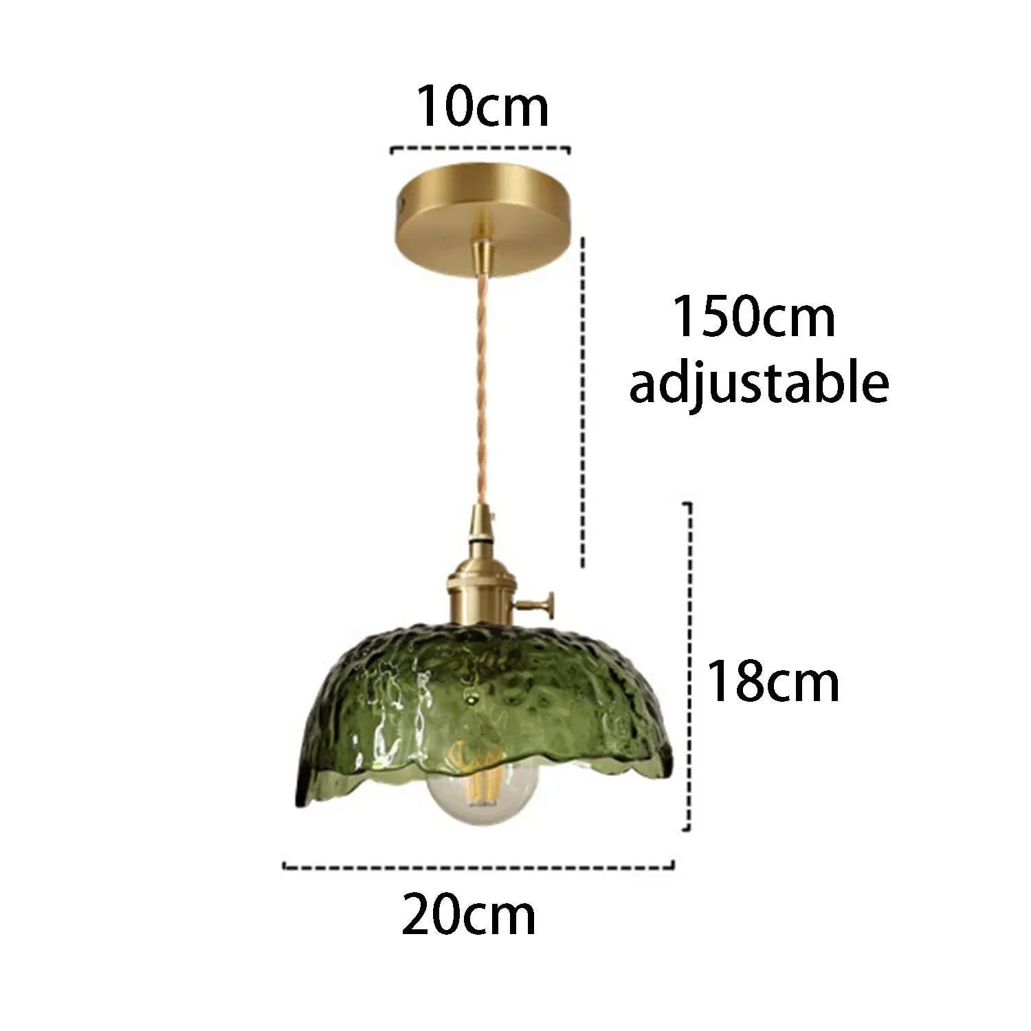 Glas Pendel – Elegant Vintage Look